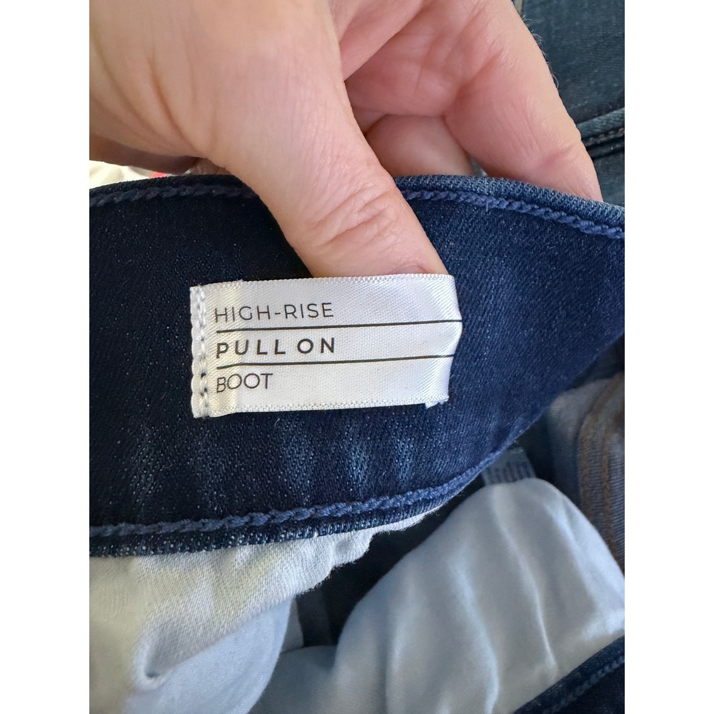 Lane Bryant Plus Size 22 High Rise Pull On Bootcut Jeans Dark Wash Blue - Picture 8 of 10